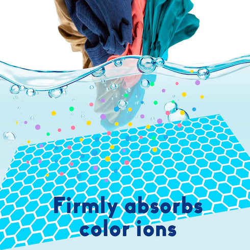 Stains-40 Count Xcleen Color Absorber for Laundry-Protect Your Clothes from Color Bleed