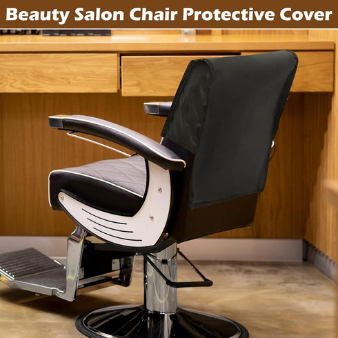 Salon Barber Chair Back Covers - Protective Equipment Tools & Accessories for Hair Stylist - Black