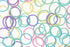 Youxuan Small Hair Elastics for Girls, 100 PCS Soft Comfy Rubber Bands, Multi Color Hair Ties