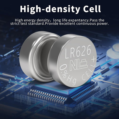 PKCELL 10Pcs LR626 377 SR626sw 1.5Volt AG4 Battery Watch Battery Alkaline Button Cell Batteries