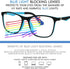 Yogo Vision Kids Blue Light Blocking Glasses, Computer Eyeglasses for Boys and Girls, Square Frames to Reduce Glare