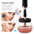 Senbowe Upgraded Makeup Brush Cleaner and Dryer Machine, Electric Brush Cleaner with 8 Size Rubber Collars