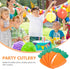 SWETRACE 24pcs Carrot Shaped Disposable Paper Plates Multi-function Household Dinner Plates for Party Gathering