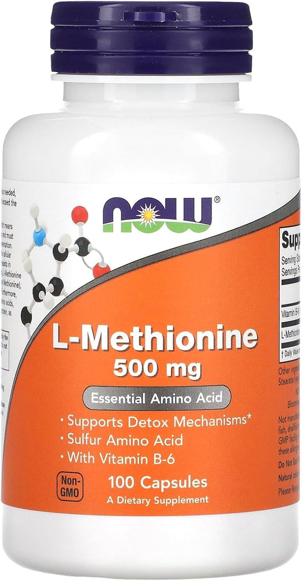 NOW Foods L-Methionine 500 mg - 100 Caps
