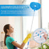 High Ceiling Fan Cleaner Duster, Reusable Microfiber Blade Cleaner with Extension Handle for Furniture and Walls