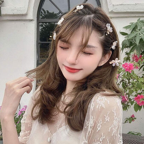 Small Pearl Hairpins Crystal Hair Clips - Decorative Bling Hair Barrettes for Women Ladies Fashion Accessories