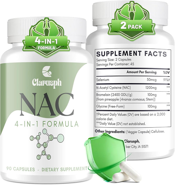 NAC Supplement for Respiratory & Immunity* & Lung* | NAC for Antioxidant