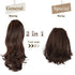 SOFEIYAN 13" Ponytail Extension, Long Curly Clip in Claw Hair Extension for Women, Natural Looking Synthetic Hairpiece