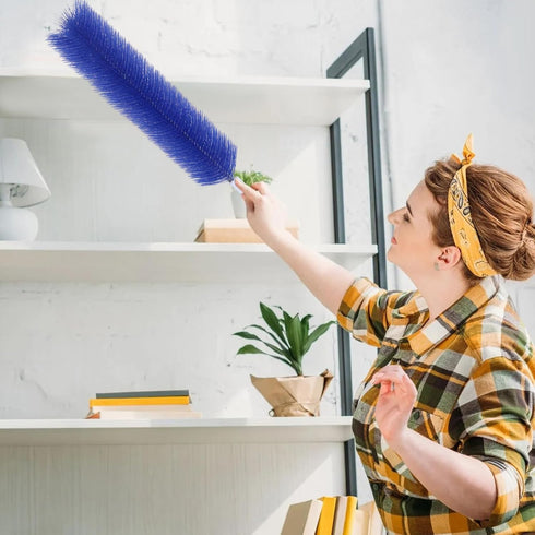 3 Pcs Fan Cleaning Brush, Bendable Cobweb Duster with Microfiber Head, Washable for Ceiling Fans and Vents