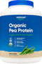 Nutricost Organic Pea Protein Isolate Powder (5LBS) - Unflavored, Certified USDA Organic, Vegetarian Friendly, Gluten