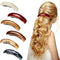 Retro Acrylic Hair Clips Set - 6 Large Automatic Barrettes and Clasps for Thick Hair in 6 Colors for Women and Girls