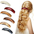 Retro Acrylic Hair Clips Set - 6 Large Automatic Barrettes and Clasps for Thick Hair in 6 Colors for Women and Girls