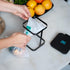 Countertop Compostable Yucksacks Bag Starter Kit, 0.5 Gal Small + Black Yucksack Holder