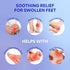 Pack LEONNS Gel Foot Ice Slippers - Provides Hot and Cold Therapy for Foot Pain, Neuropathy Pain Relief for Feet, Gout