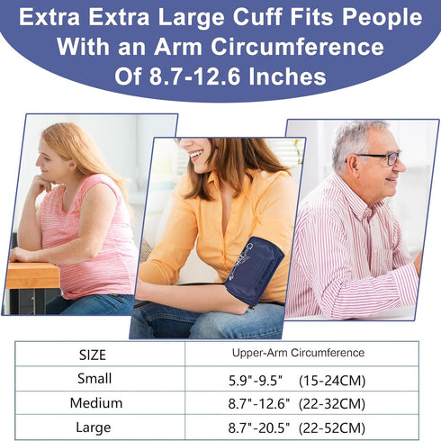 Winloger 22-32CM 6 Small Blood Pressure Cuff, Blood Pressure Monitors Cuff Adjustable Compatible with Omron and Other