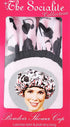 Reusable Nylon Shower Cap & Bath Cap - Oversized Waterproof Shower Caps for All Hair Lengths, Terry Lining