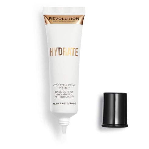 Makeup Revolution Hydrate Primer, Lightweight Water-Based Primer with Vitamin E & Hyaluronic Acid, Vegan &