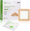 NeuHeils Silicone Adhesive Foam Dressing with Gentle Border 4''x4'' for Bed Sore Leg Ulcer, 10 Pack, High Absorbency