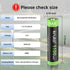 Kruta Solar Lights Batteries AAA 1100mah High Capacity 1.2V Ni-MH Rechargeable for Outdoor Solar Lights, Pack of 8