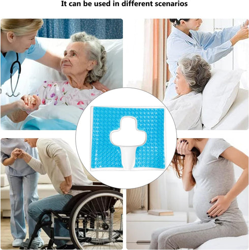 Tailbone Anti Bedsore Cushion, Breathe Freely Material, T Shaped Opening Triangular Slope Design Pad,for Bedridden