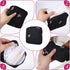 Josojoou Cute Bow Sanitary Napkin Storage Bag with Dividers and Zipper, Cute Period Bag Pouch, Portable Tampon Holder