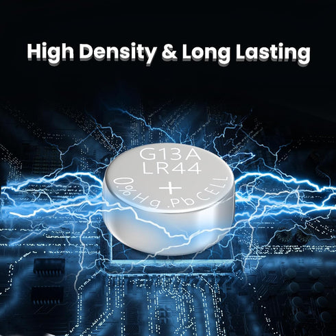 AG13 LR44 357 303 SR44 Battery, Premium Alkaline 1.5V Button Coin Cell Batteries, 20 Pack