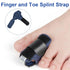 Ryetvok 2pcs Hammer Hammer 4.09In3.74In Toe Straightener, Blue Corrector for Women & Men, U-Shaped Aluminum Broken Toe