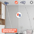 JEHONN Wall Cleaner Mop with Long Handle, 3-in-1 Ceiling Cleaning Tool with 6 Replacement Microfiber Pads
