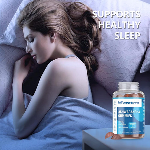 2 Pack Ashwagandha Gummies & Vitamin D Gummies, Organic Supplement for Sleep & Stress Relief