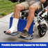 JZHLLA Wheelchair Leg Rest Pad High-Density Foam Leg Support with Adjustable Straps and PU Cover Lower Leg Stabilizer