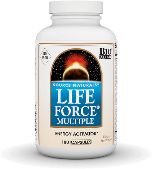 Source Naturals Life Force Multiple, Daily Multivitamin with Essential Vitamins, Minerals - 180 Capsules