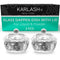 Karlash Nail Art Acrylic Liquid Powder Dappen Dish, Clear Glass Crystal Cup Glassware Tools (Pack of 2)