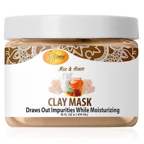 SPA REDI Clay Mask, Pedicure and Body Deep Cleansing, Skin Pore Purifying, Hydrating, Natural Bentonite Clay