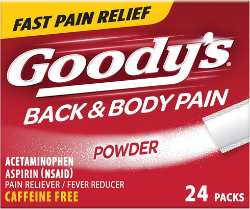 Goody's 24 ct Back and Body Pain Relief Powder (Pack of 1)