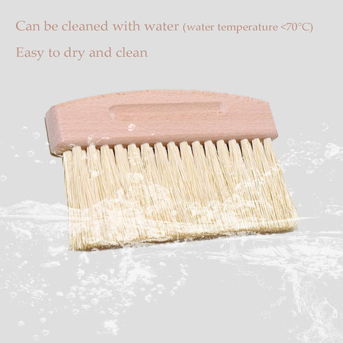 Mini Broom and Dustpan Set, Small Metal Dustpan and Brush for Home Office, Desktop, Pet Care, Black