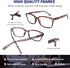 DOOViC 4 Pack Stylish Computer Reading Glasses for Women - Blue Light Blocking Anti Eyestrain, 1.25 Strength
