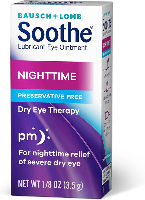 Soothe 0.12 (Pack 1) Bausch + Lomb Lubricant Nighttime Dry Eye Ointment, Ounce