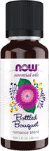 NOW Essential Oils Bottled Bouquet Oil Blend - Floral Aromatherapy Scent, 1-Ounce, Vegan, Child Resistant Cap