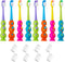 Kids Toothbrush 8 Pack - Soft Contoured Bristles, Child Sized Brush Heads for Ages 3-10, Multi-Color with Suction Cup