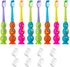 Kids Toothbrush 8 Pack - Soft Contoured Bristles, Child Sized Brush Heads for Ages 3-10, Multi-Color with Suction Cup