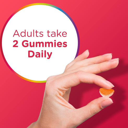 Centrum MultiGummies Multi+ Omega 3 Dual Action, 110 Count, Adult Multivitamin, Strawberry/Lemon/Orange Flavors