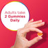 Centrum MultiGummies Multi+ Omega 3 Dual Action, 110 Count, Adult Multivitamin, Strawberry/Lemon/Orange Flavors