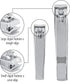 Nail Clippers, Sharp Edge Fingernail and Toenail Clipper Cutter, Thick Nail Tool for Manicure and Pedicure (Silver)