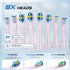 Toothbrushs-8 5 2 IPX7 Waterproof,30 YUNCHI Electric Toothbrush Pink, Battery Toothbrush for Adults, Rechargeable Brush