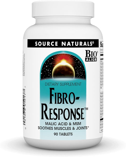 Source Naturals Fibro-Response Bio-Aligned Malic Acid & MSM, 90 Tablets
