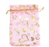 Volanic 100PCS 4X6 Inch Sheer Heart Organza Bags with Drawstring for Christmas Candy Jewelry Party Favors
