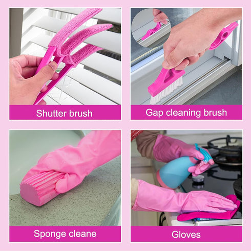 Ceiling Fan Cleaner Duster with 60 Inch Extension Pole - Dusters for High Ceiling Fan Blades & Cobweb Removal Kit