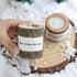 T-shin Country Log Aroma Candle with Holder,Wooden Rustic Style Natural Hand-Carved Soy Wax Decorative Candle for Table