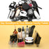 SUNFICON Makeup Tray Organizer - Cosmetic Display Case for Countertop Storage Unit, Washable Crystal Clear Acrylic