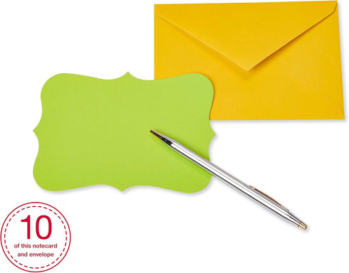 American Greetings Blank Cards with Envelopes, 40-Count, Bright Colors, Patterns and Shapes
